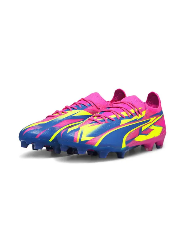 Кроссовки ultra ultimate fg ag Puma — изображение 3 из 4, розовый/синий/желтый