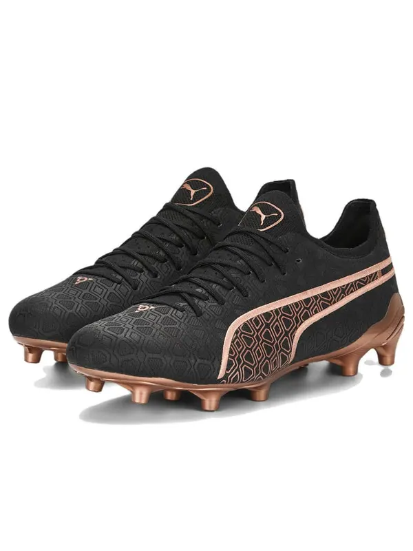 Кроссовки king rudagon fg/ag 'black gold' Puma — изображение 2 из 4, черный/золотистый