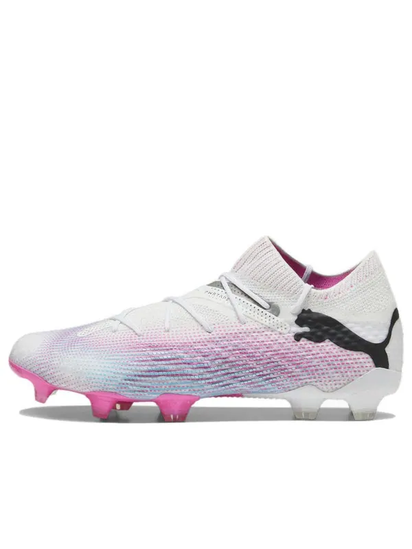 Кроссовки future 7 ultimate fg/ag soccer cleats 'white pink black' Puma — изображение 1 из 4, белый/розовый/черный