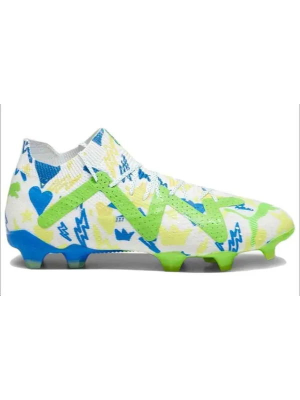 Кроссовки future ultimate fg ag x neymar jr. 'instituto pack' Puma — изображение 2 из 4, белый/синий//зеленый