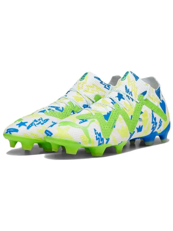 Кроссовки future ultimate fg ag x neymar jr. 'instituto pack' Puma — изображение 3 из 4, белый/синий//зеленый