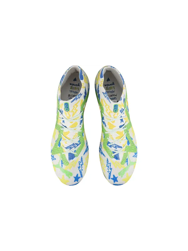 Кроссовки future ultimate x neymar mg 'white blue green lemon meringue' Puma — изображение 4 из 4, белый/синий/зеленый
