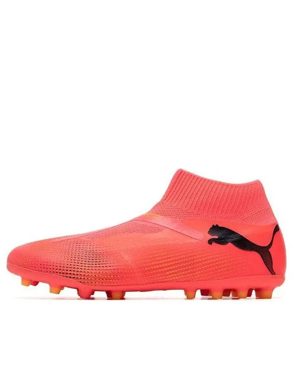 Кроссовки future 7 match + laceless mg soccer sneakers 'pink' Puma — изображение 1 из 4, розовый/оранжевый/черный