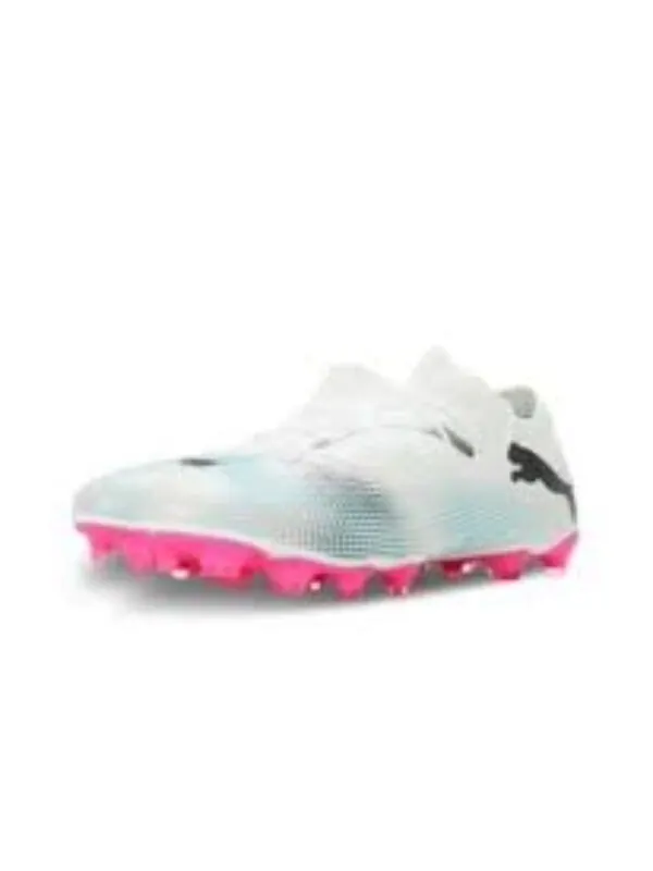 Кроссовки future 7 match fg/ag 'white pink' Puma — изображение 2 из 3, белый/розовый