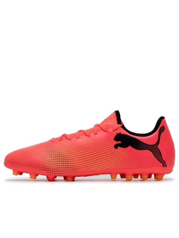 Кроссовки future 7 play mg soccer shoes 'pink' Puma — изображение 1 из 4, розовый/оранжевый/черный