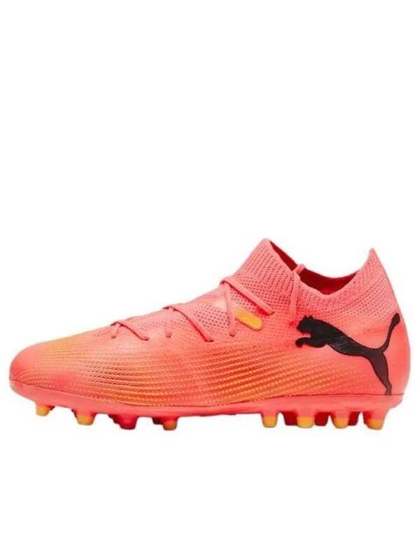 Кроссовки future 7 match mg soccer sneakers 'pink' Puma — изображение 1 из 4, розовый/оранжевый/черный