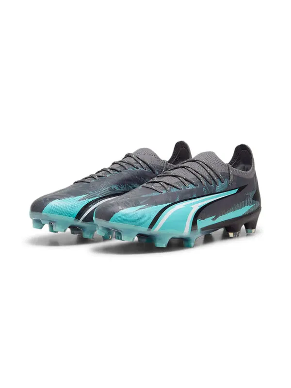 Кроссовки ultra ultimate fg ag 'rush pack' Puma — изображение 2 из 4, серый/белый/голубой