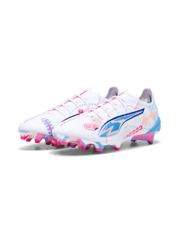 Кроссовки ultra 5 ultimate fg 'volume up pack' Puma — изображение 3 из 4, белый/синий/розовый