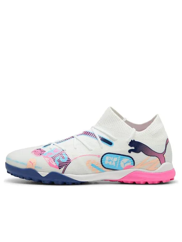 Кроссовки future 7 match volume up tf 'white luminous blue pink' Puma — изображение 1 из 4, белый/синий/розовый