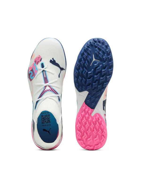 Кроссовки future 7 match volume up tf 'white luminous blue pink' Puma — изображение 4 из 4, белый/синий/розовый