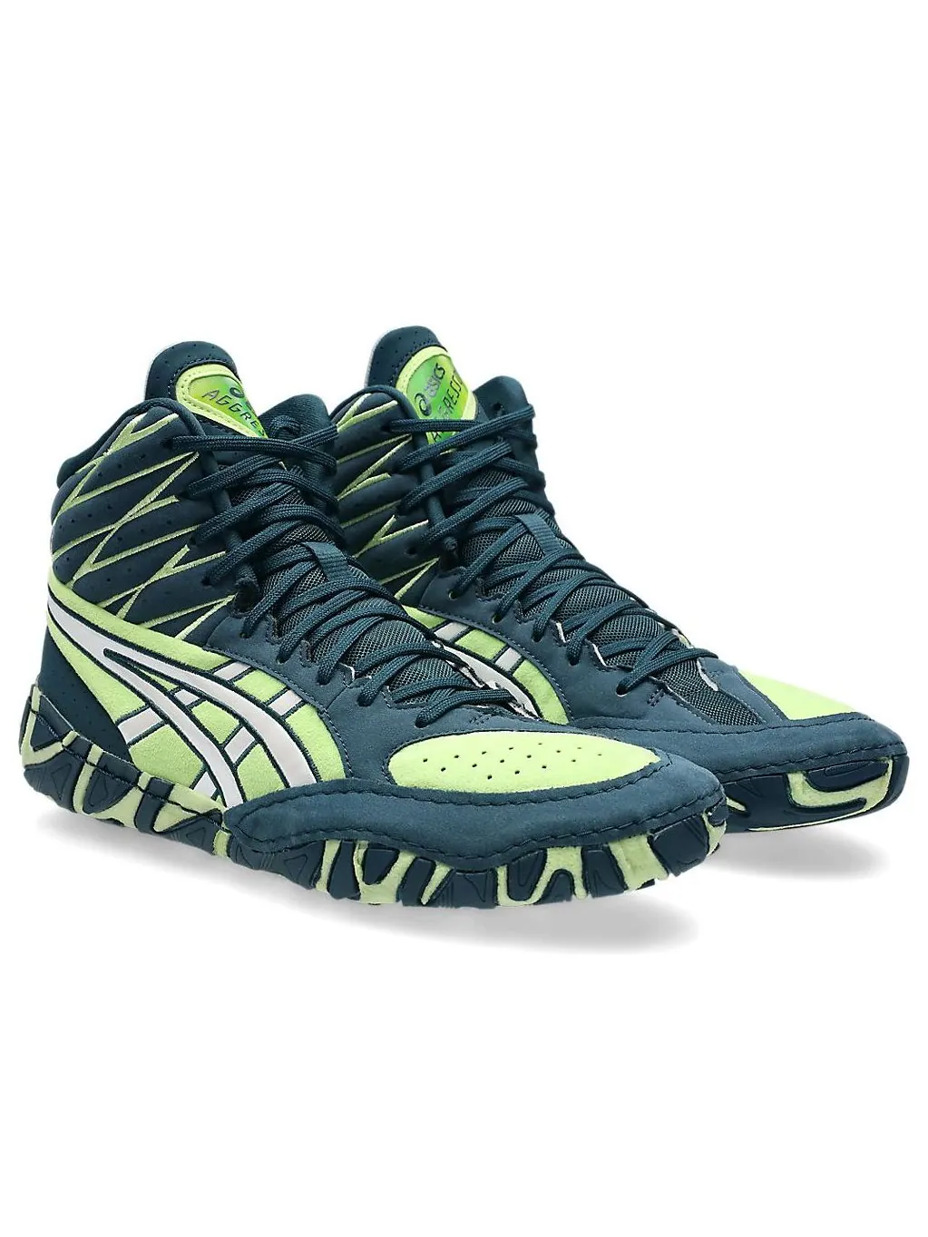 Asics Aggressor 6 'Tranquil Teal Lime Green' — изображение 3 из 7, зеленый