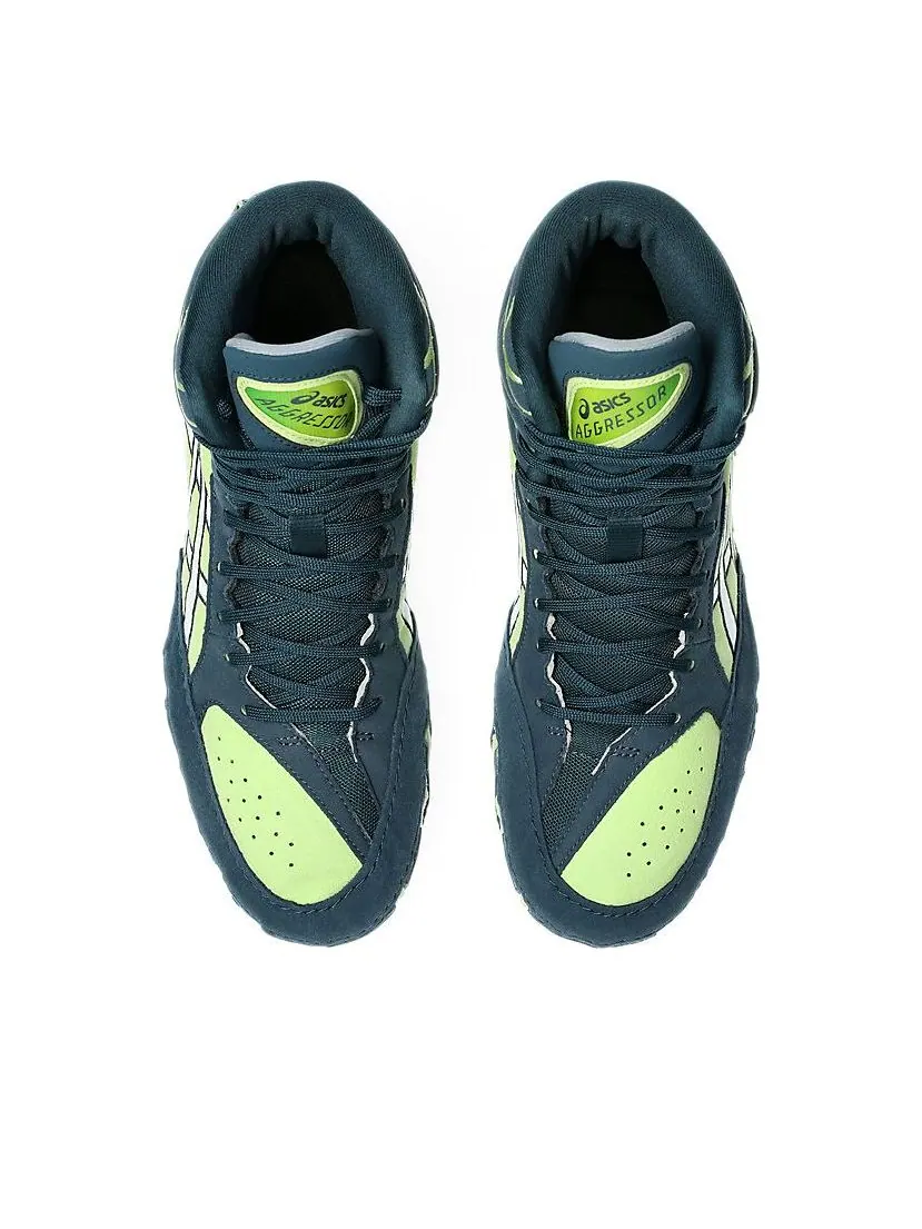 Asics Aggressor 6 'Tranquil Teal Lime Green' — изображение 6 из 7, зеленый