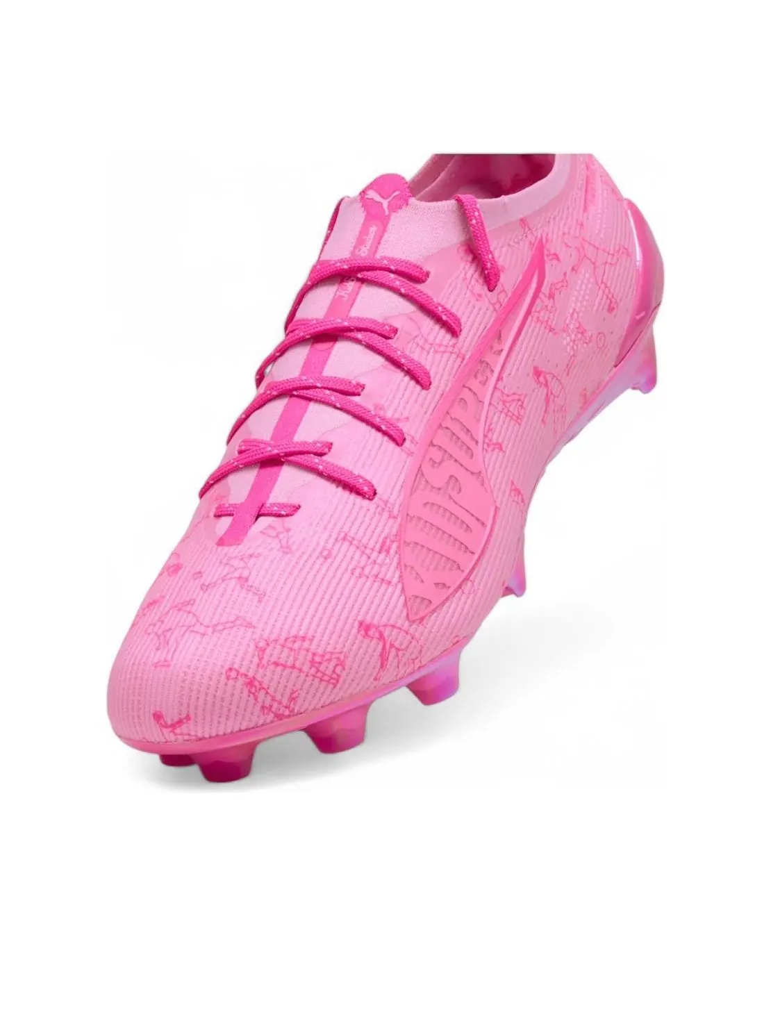Кроссовки PUMA x KidSuper Ultra 5 Ultimate FG 'Pink Lilac' — изображение 5 из 6, розовый