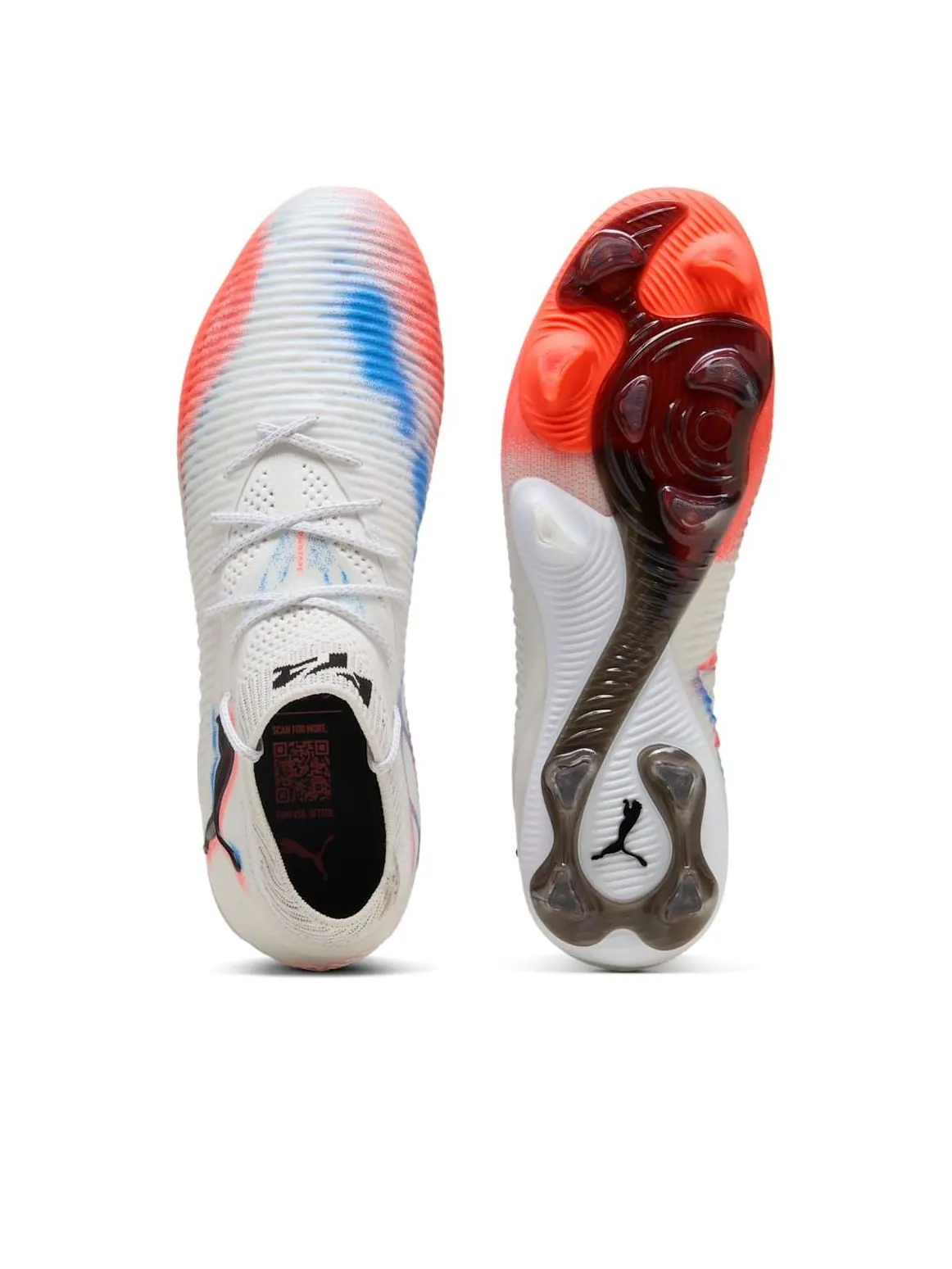 Кроссовки PUMA Future 8 Ultimate 'White Black Glowing Red' — изображение 5 из 6, белый