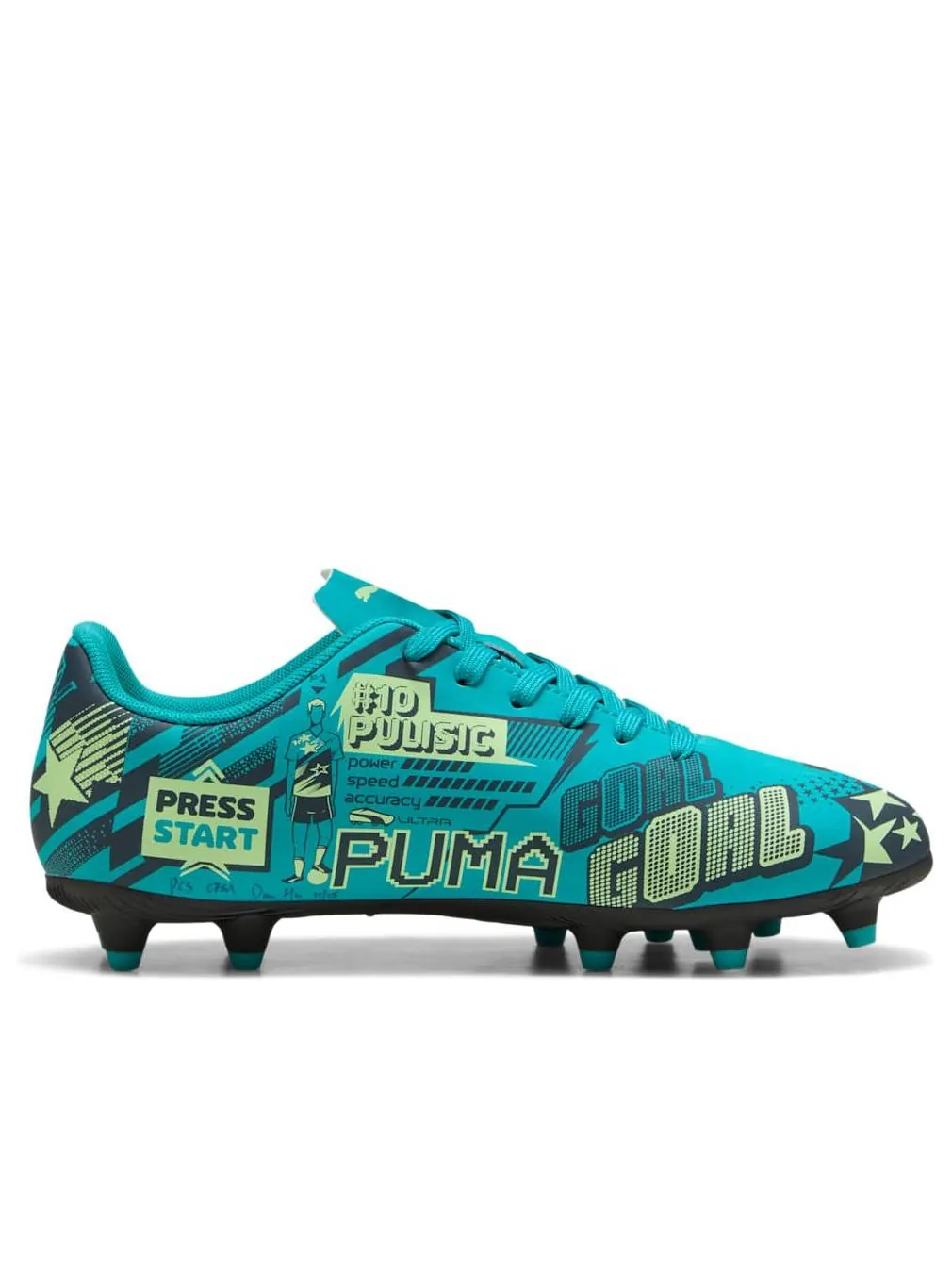 (GS) Puma Christian Pulisic x Ultra Legacy FG/AG 'Allover Print - Deep Aqua' — изображение 2 из 6