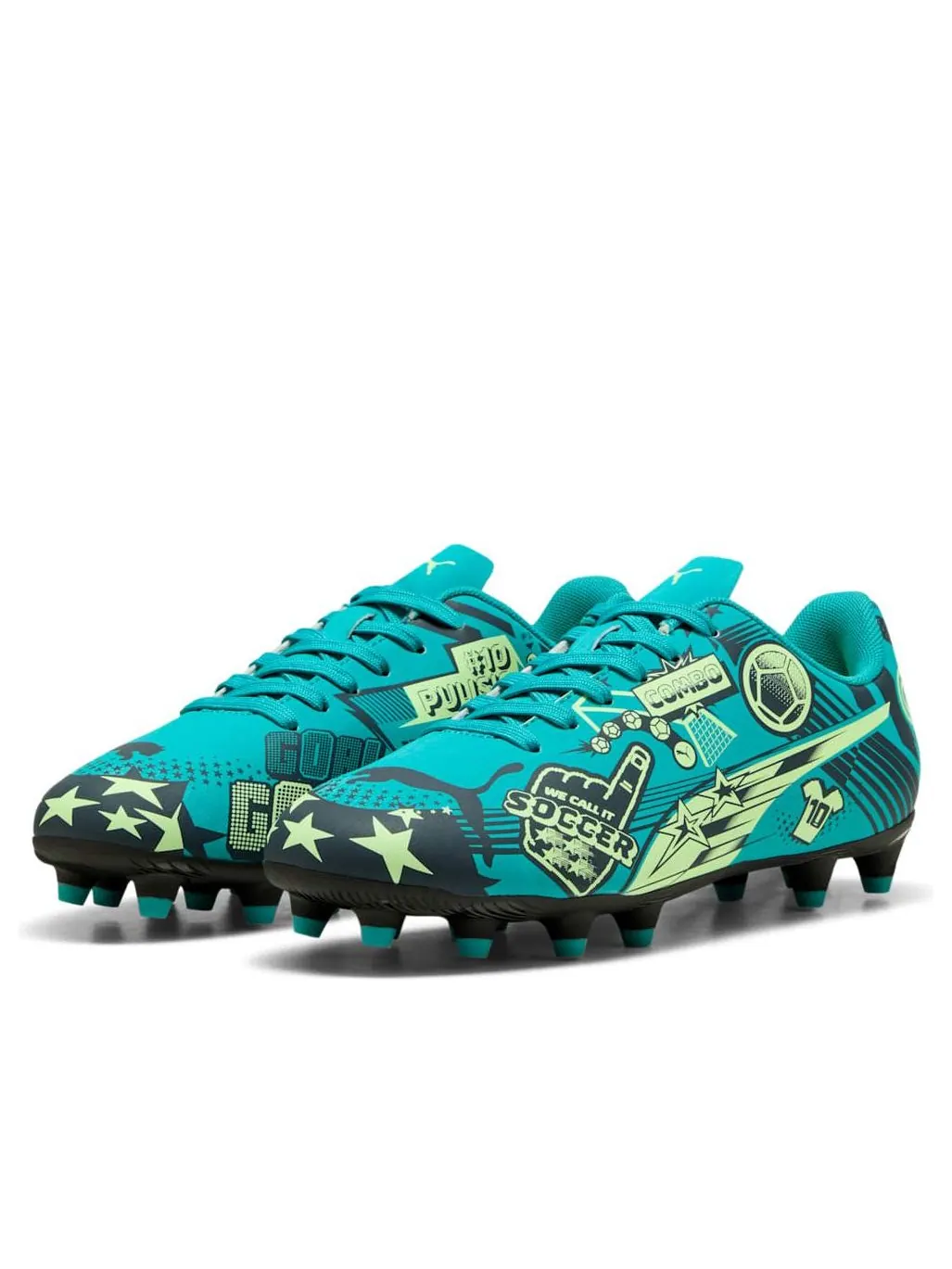(GS) Puma Christian Pulisic x Ultra Legacy FG/AG 'Allover Print - Deep Aqua' — изображение 6 из 6