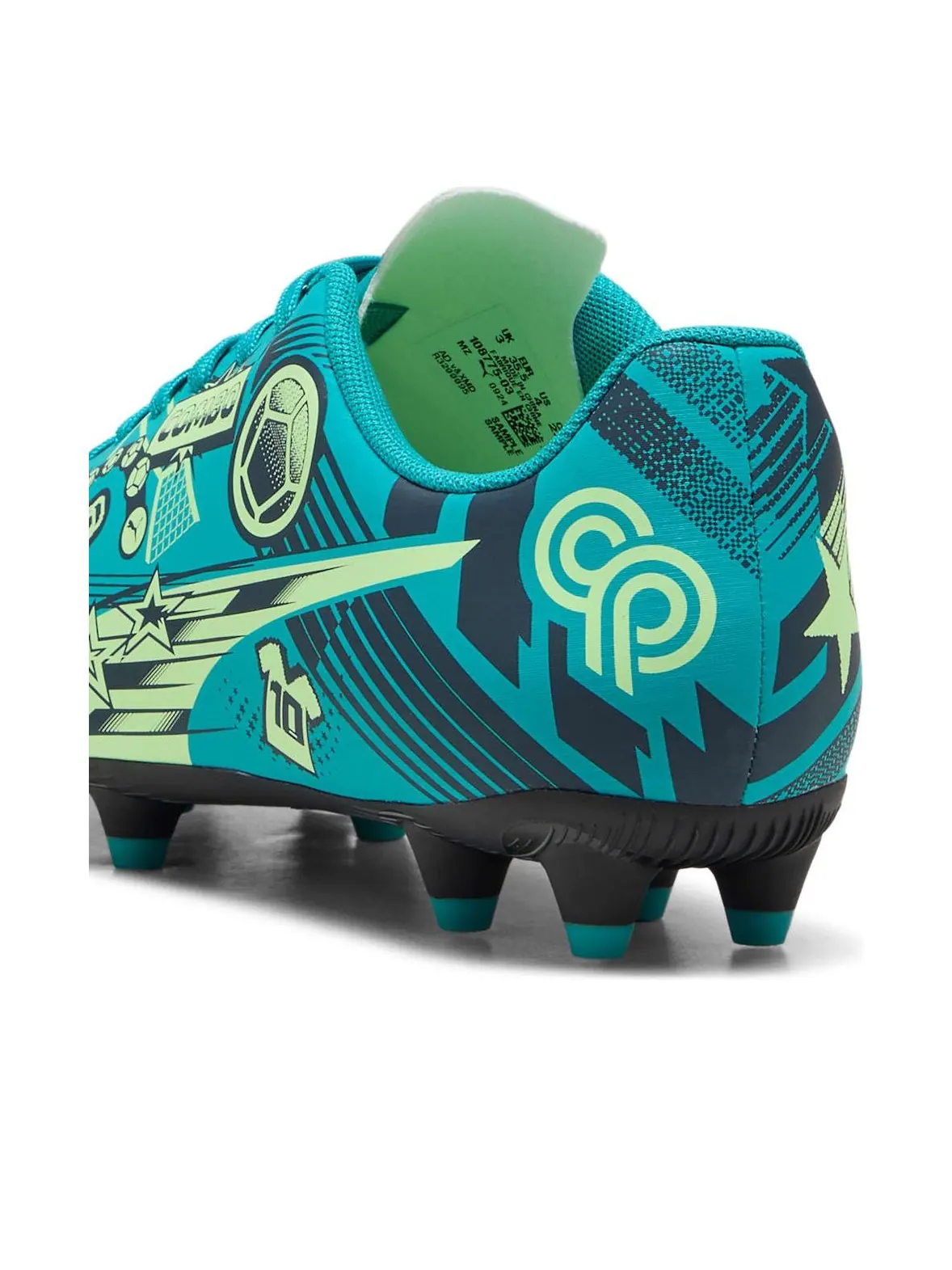 Кроссовки (GS) PUMA Christian Pulisic x Ultra Legacy FG/AG 'Allover Print - Deep Aqua' — изображение 4 из 6, синий