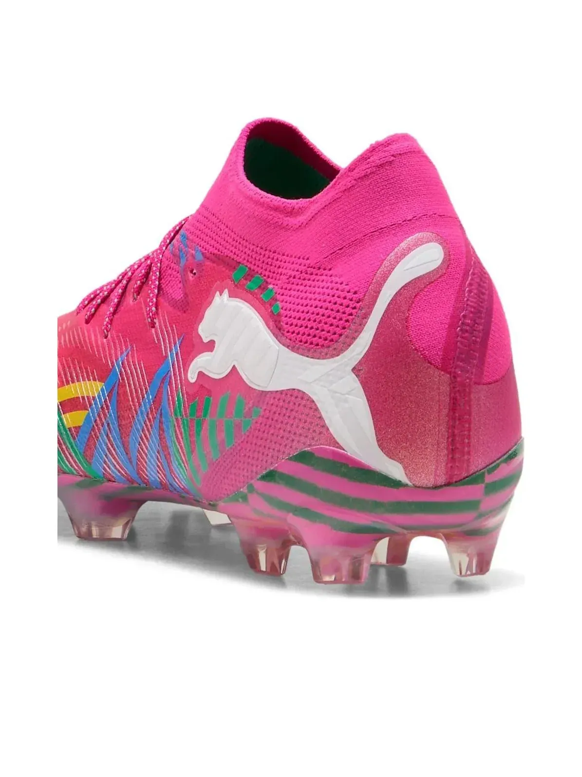 Кроссовки PUMA Future 9 Ultimate Ca Mx FG 'Ravish Grassy Green Racing Blue' 109060-01 — изображение 4 из 6, розовый