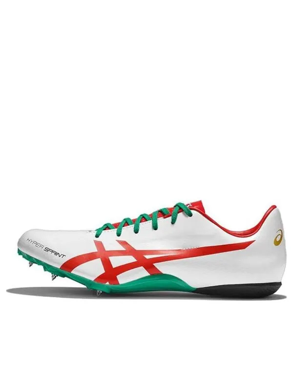 Кроссовки hyper sprint 7 кроссовки для бега Asics — изображение 1 из 4, белый/красный/зеленый