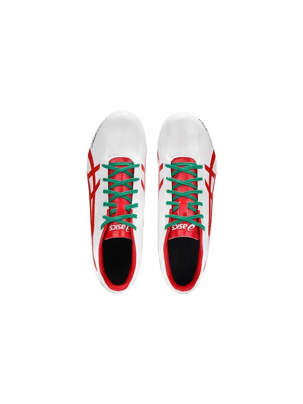 Кроссовки hyper sprint 7 кроссовки для бега Asics — изображение 3 из 4, белый/красный/зеленый
