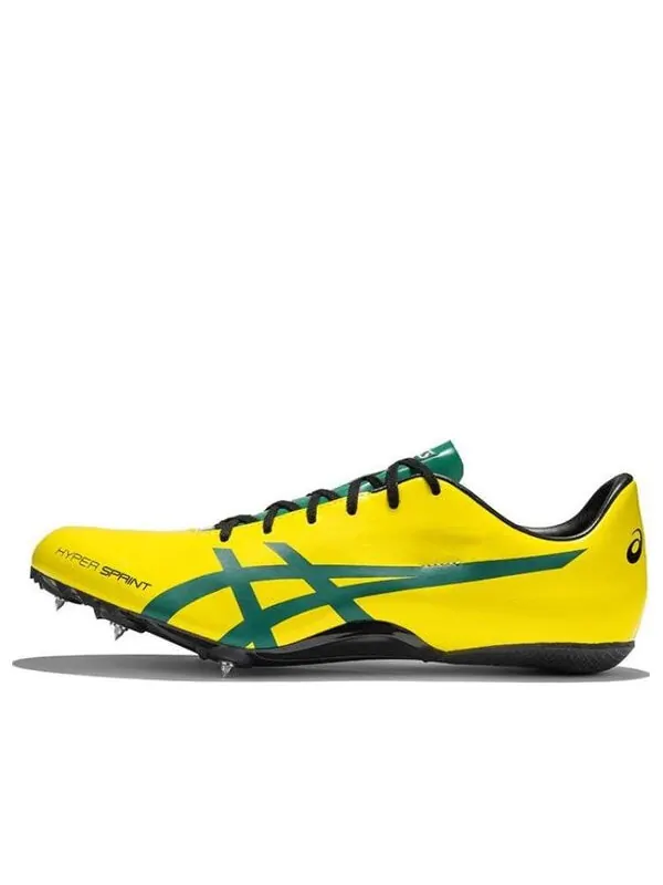 Кроссовки hyper sprint 7 кроссовки для бега Asics — изображение 1 из 4, желтый/черный/зеленый