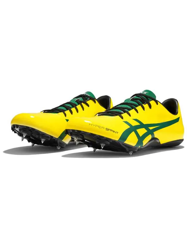 Кроссовки hyper sprint 7 кроссовки для бега Asics — изображение 2 из 4, желтый/черный/зеленый