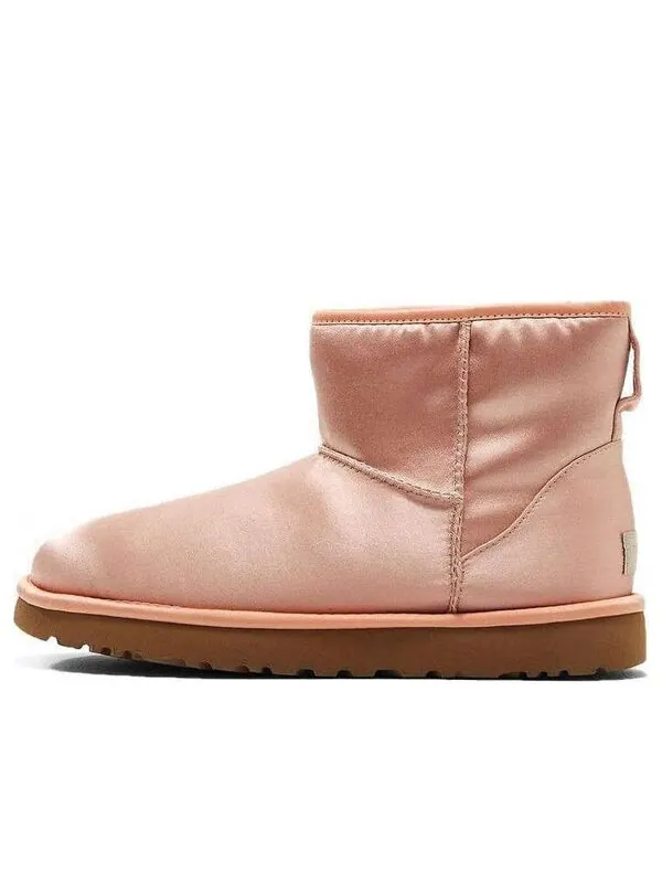 Сапоги зимние UGG Classic атласные — изображение 1 из 4, красный