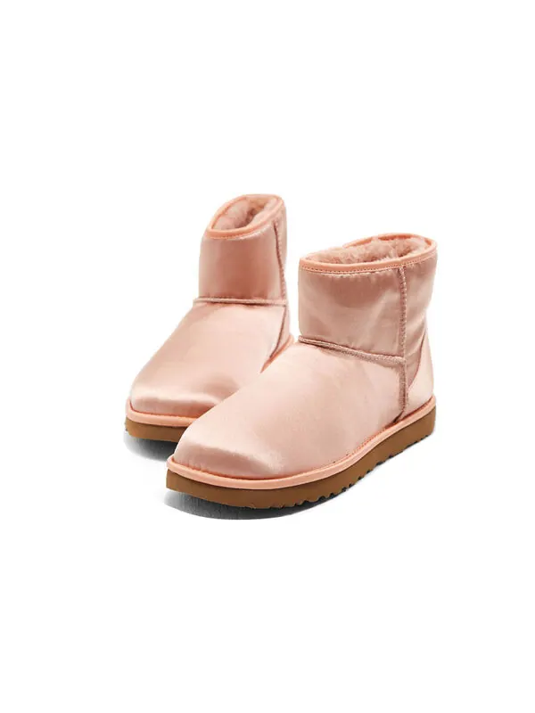 Сапоги зимние UGG Classic атласные — изображение 4 из 4, красный