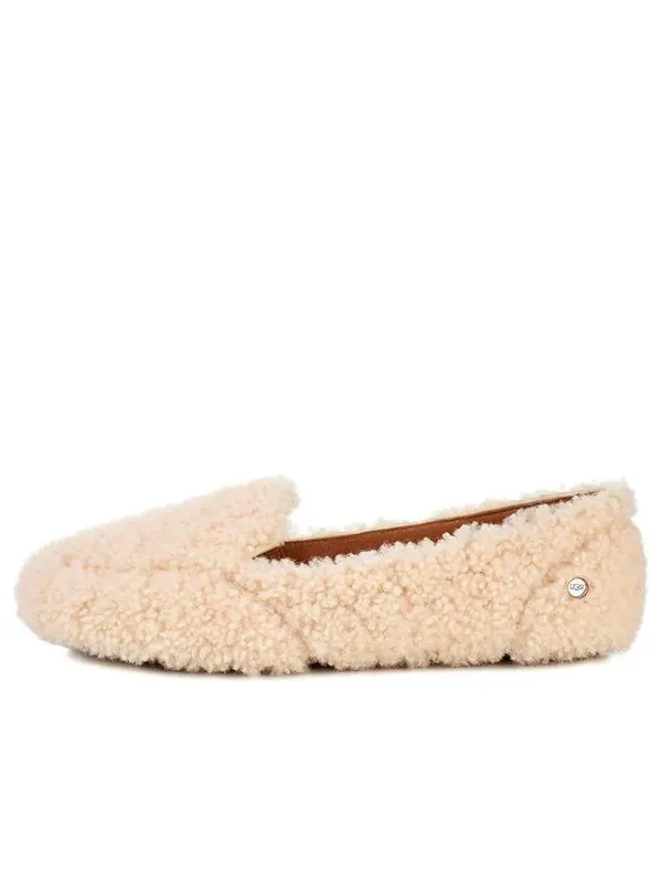 Тапочки hailey fluff loafer slip on Ugg — изображение 1 из 4, кремовый белый