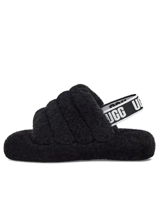 (P.S.) UGG Fluff Yeah Slide 'Black' — изображение 1 из 6, черный