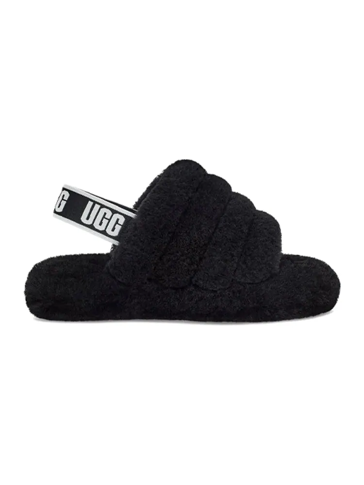 (P.S.) UGG Fluff Yeah Slide 'Black' — изображение 2 из 6, черный