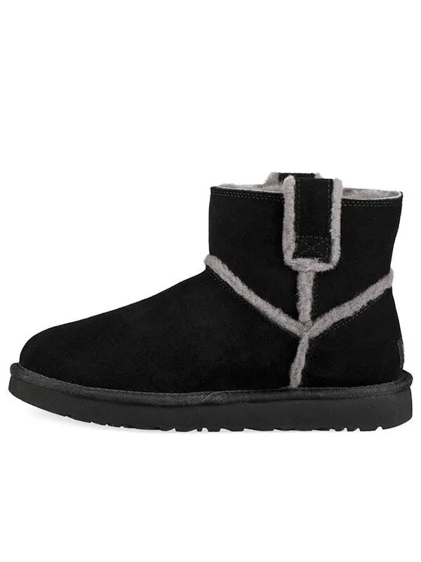 Ботинки зимние UGG Classic Mini с флисовой подкладкой — изображение 1 из 4, черный