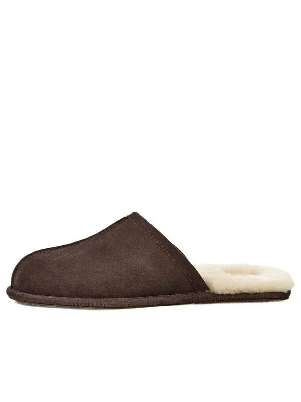 Модные сандалии, тапочки, подкладка из флиса, коричневые Ugg — изображение 1 из 4, коричневый