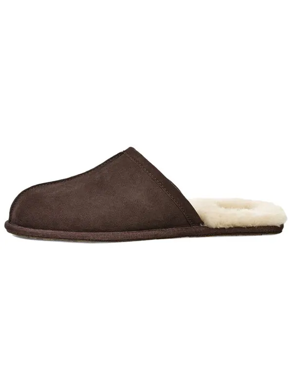 Модные сандалии, тапочки, подкладка из флиса, коричневые Ugg — изображение 2 из 4, коричневый