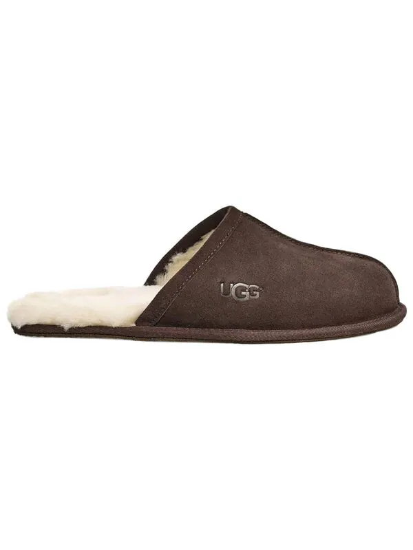 Модные сандалии, тапочки, подкладка из флиса, коричневые Ugg — изображение 3 из 4, коричневый