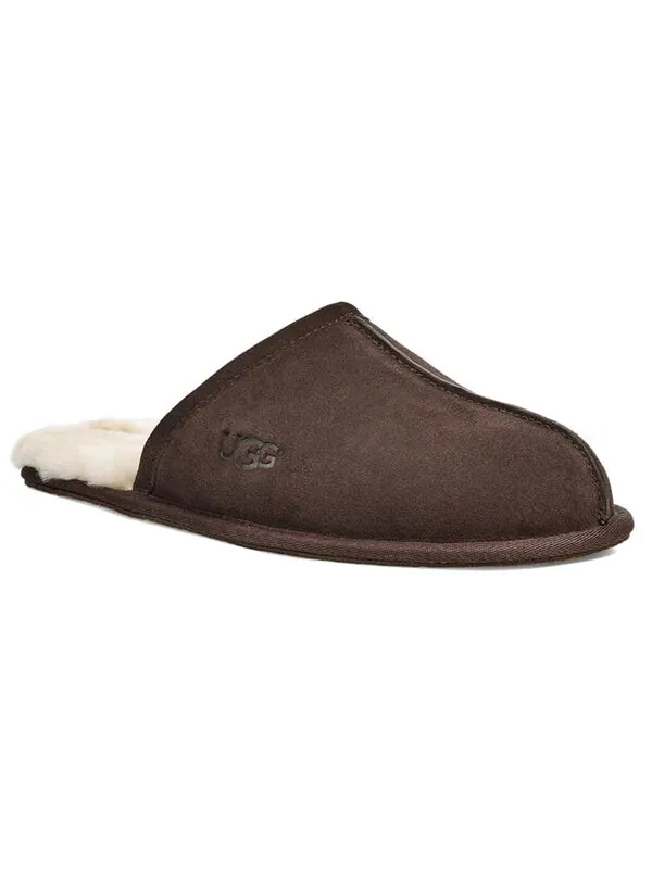 Модные сандалии, тапочки, подкладка из флиса, коричневые Ugg — изображение 4 из 4, коричневый