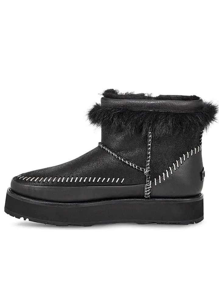 Ботинки зимние UGG WMNS Fluff Punk — изображение 1 из 6, черный