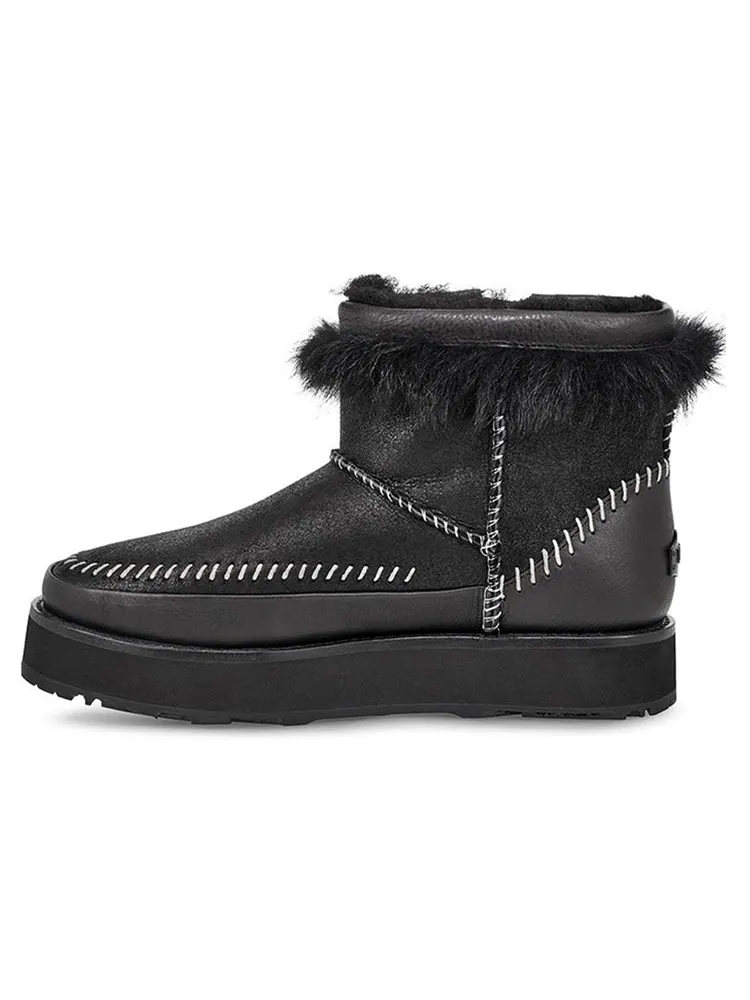 Ботинки зимние UGG WMNS Fluff Punk — изображение 2 из 6, черный