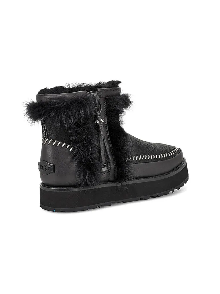Ботинки зимние UGG WMNS Fluff Punk — изображение 4 из 6, черный