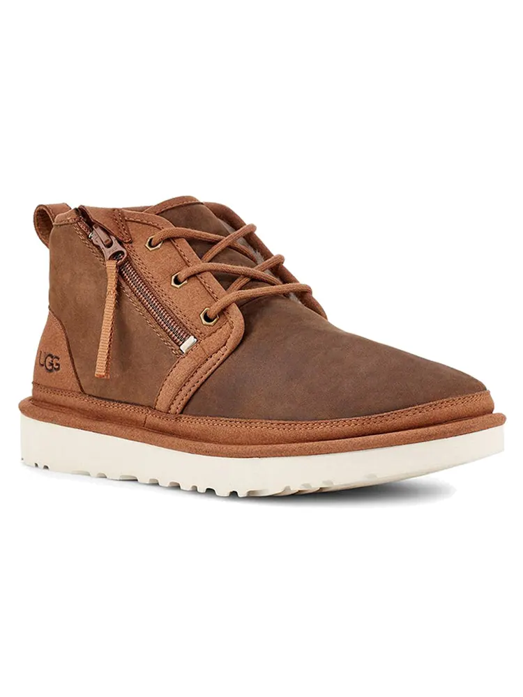 Мужские зимние ботинки UGG Neumel замшевые комбинированные — изображение 4 из 7, коричневый