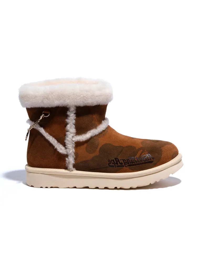 Мужские зимние ботинки UGG X Bape Classic mini с цепочкой — изображение 3 из 5, коричневый