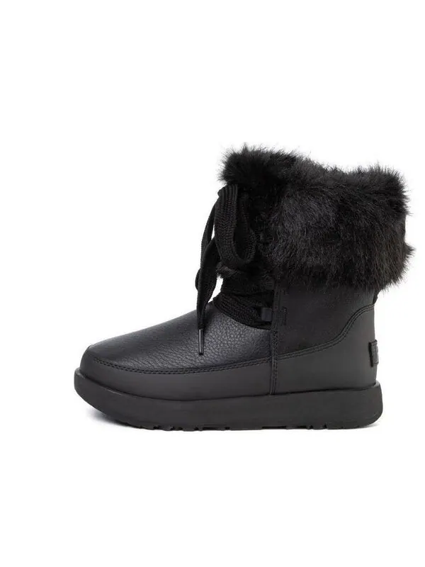 Кроссовки Gracie водонепроницаемые кожаные ботинки на шнуровке Ugg — изображение 1 из 1, черный