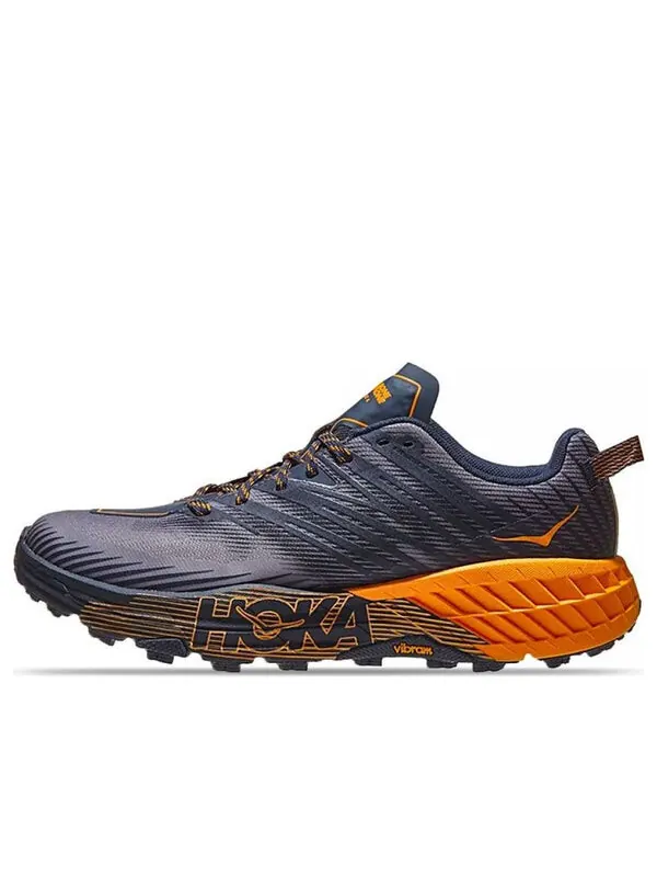 Кроссовки speedgoat 4 'black iris marigold' Hoka One One — изображение 1 из 4, черный/яркий