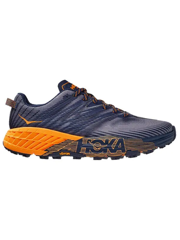 Кроссовки speedgoat 4 'black iris marigold' Hoka One One — изображение 2 из 4, черный/яркий