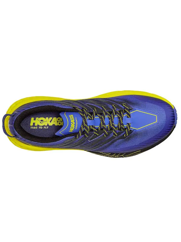 Кроссовки speedgoat 4 'blue yellow' Hoka One One — изображение 3 из 4, синий/желтый