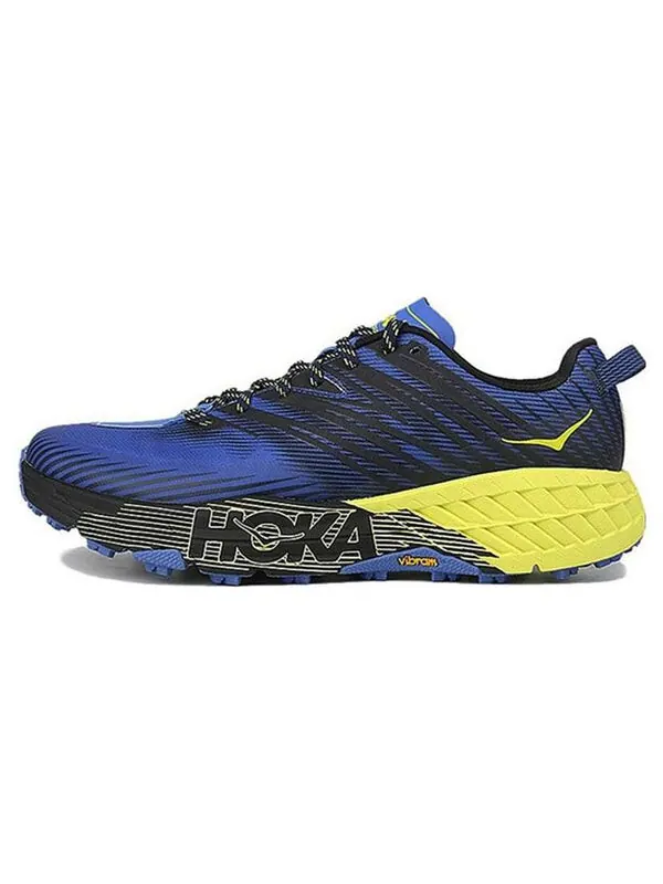 Кроссовки speedgoat 4 'blue yellow' Hoka One One — изображение 2 из 4, синий/желтый