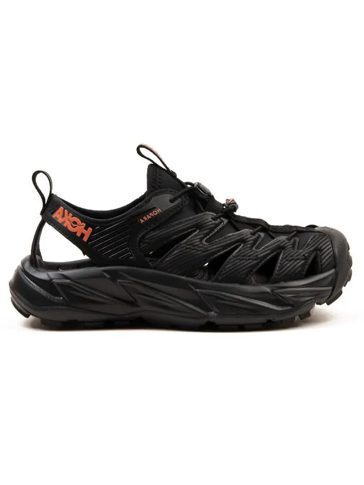 Сандалии (WMNS) HOKA ONE ONE Hopara 'Black Fusion Coral' — изображение 2 из 4, черный