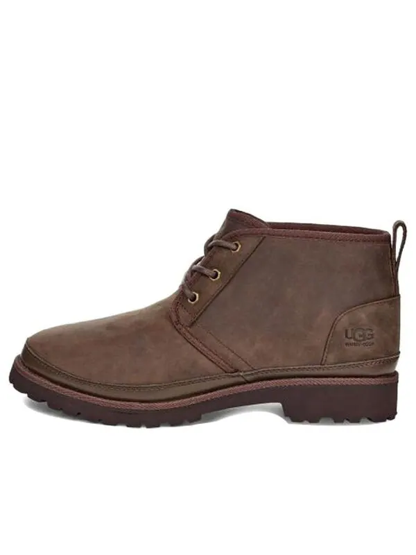 Зимние ботинки мужские Ugg со шнуровкой водонепроницаемые — изображение 1 из 4, коричневый