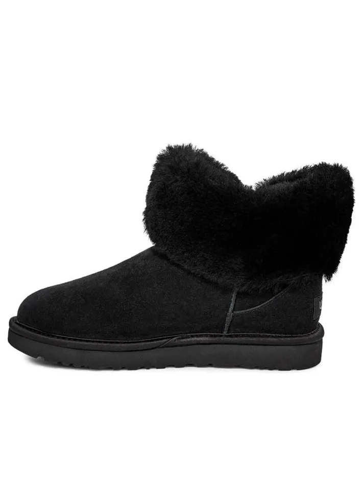 Ботинки зимние UGG WMNS Cinched Fur Mini — изображение 1 из 6, черный