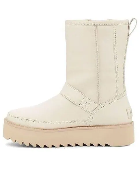 Кроссовки классические байкерские короткие ботинки Rebel Ugg — изображение 1 из 4, кость